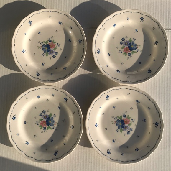 Set Of 4 “Dauphine” By Nikko Salad/Dessert Plates Provincial Designs 7” - Picture 2 of 8